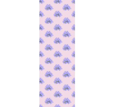 Violet flowers Nature Wallpaper - TenStickers