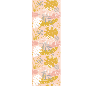 Retro flowers Nature Wallpaper - TenStickers