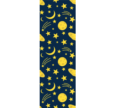 Moons and stars Baby´s Wallpaper - TenStickers