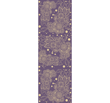 Floral paisley corner Bedroom Wallpaper - TenStickers