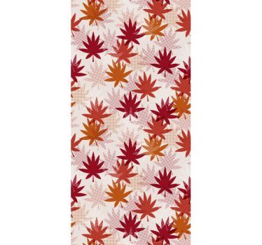 Autumn tones pattern leaf wallpaper - TenStickers