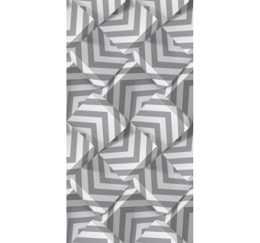 Layered Grey Patterns 3d wallpaper - TenStickers
