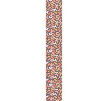 Colorful feathers pattern leaf wallpaper - TenStickers