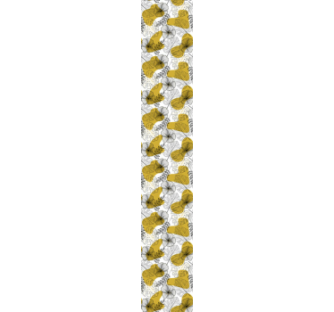 Monstera leafy pattern leaf wallpaper - TenStickers