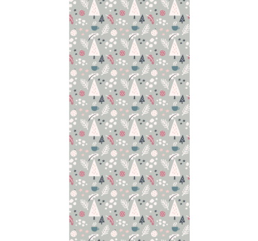 Nordic Enchanted Forest scandinavian wallpaper - TenStickers