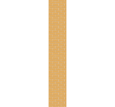 Orange Brick Brick effect wallpaper - TenStickers