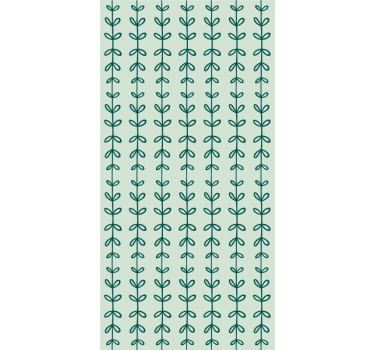 Botanical Sprigs Pattern leaf wallpaper - TenStickers
