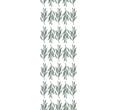 Botanical Foliage leaf wallpaper - TenStickers