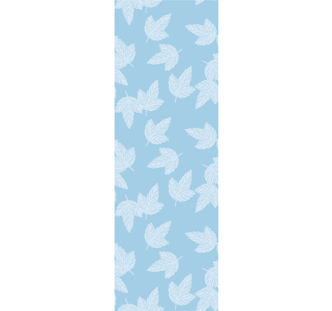 Leaf wallpaper soft blue design - TenStickers