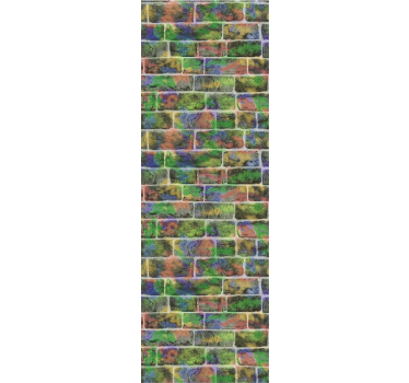 Painted brick brick effect wallpaper - TenStickers