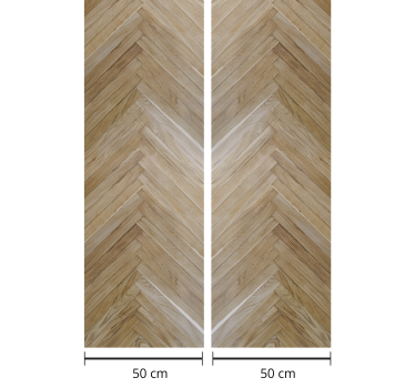 Elegant realistic pattern wood effect wallpaper - TenStickers