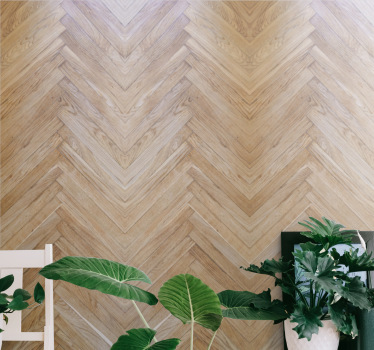 Elegant realistic pattern wood effect wallpaper - TenStickers