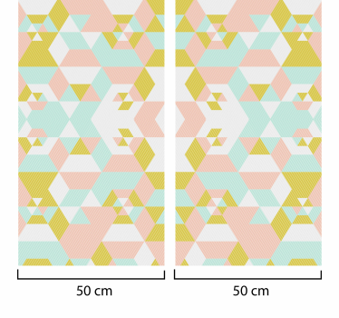 Patchwork Abstract Wallpaper - TenStickers