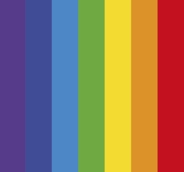 Rainbow stripes striped wallpaper - TenStickers