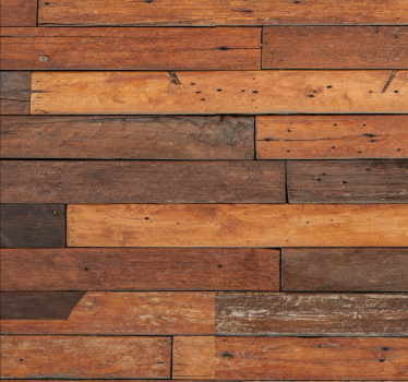 Wooden slats Wedding wallpaper for wall - TenStickers