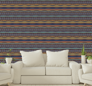 Ancient tribal design Pattern Wallpaper - TenStickers