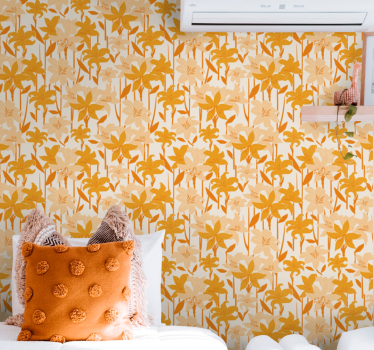 Autumnal Foliage Design leaf wallpaper - TenStickers