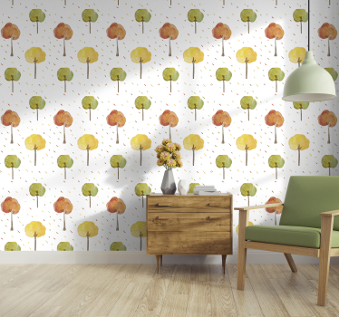 Autumnal trees nature Wallpaper - TenStickers