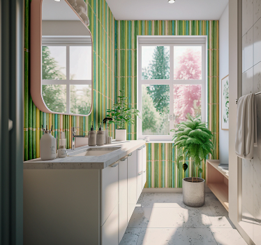 Bamboo Textured Surface wood effect wallpaper - TenStickers