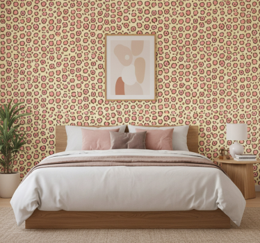 Bedroom wallpaper leopard fur design - TenStickers