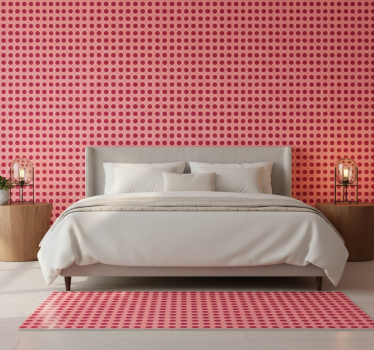 Bedroom wallpaper simple geometric dots pattern - TenStickers