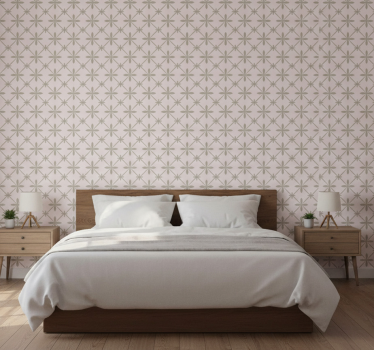Bedroom wallpaper vintage simple design - TenStickers