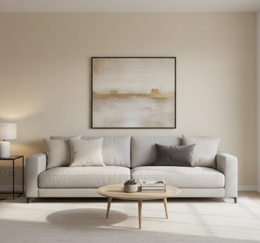 Beige wallpaper in plain texture - TenStickers