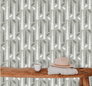 Birch Tree Grove tree wallpaper - TenStickers