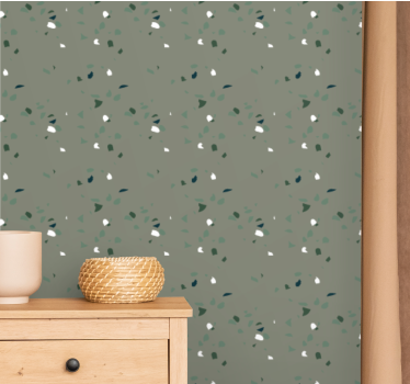 Botanical Confetti leaf wallpaper - TenStickers