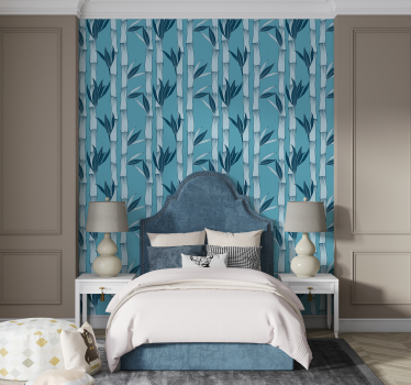 Botanical Stems leaf wallpaper - TenStickers
