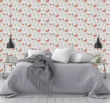 Butterfly and Dragonfly Nature Wallpaper - TenStickers