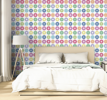 Coloured circles Bedroom Wallpaper - TenStickers