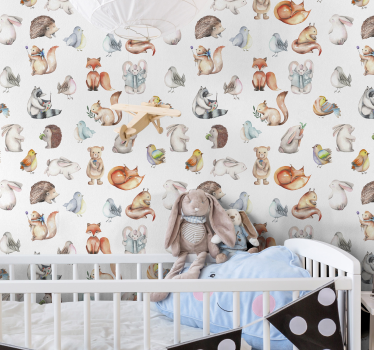 Cute Forest Bedroom Wallpaper - TenStickers