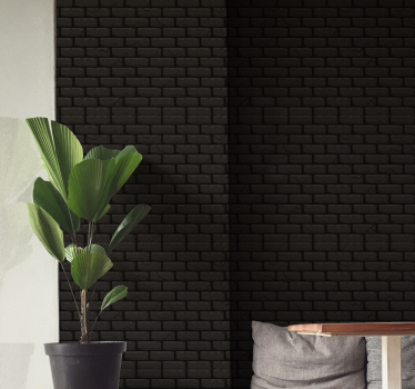 Darkness Brick effect wallpaper - TenStickers