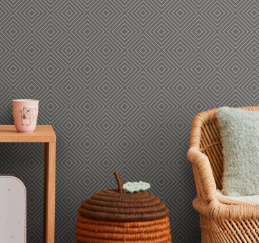 Diamond Shapes geometric wallpaper - TenStickers