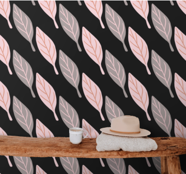 Elegant Foliage Pattern leaf wallpaper - TenStickers