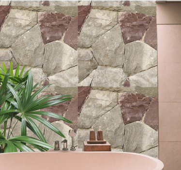 Elegant Natural Texture stone effect wallpaper - TenStickers