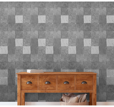 Angular Rock stone effect wallpaper - TenStickers