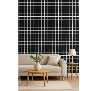 Geometric wallpaper gray squares gradient - TenStickers