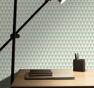 Grey triangular shapes office wallpaper - TenStickers