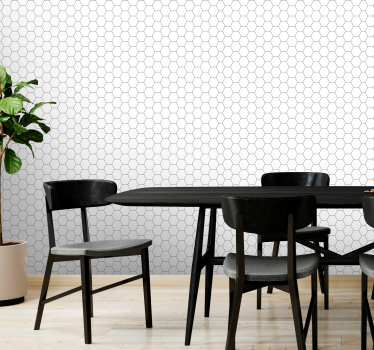 Honeycomb Pattern geometric wallpaper - TenStickers