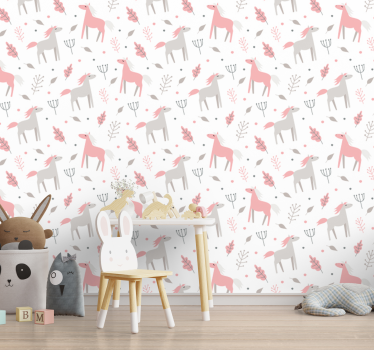 Horse wood Cool animal wallpaper - TenStickers