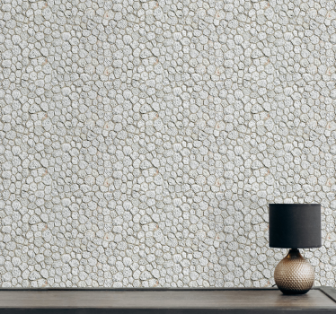 Japandi style rock imitation Stone effect wallpaper - TenStickers