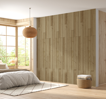 light oak wood Wedding wallpaper - TenStickers