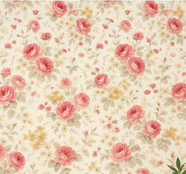 Master bedroom wallpaper romantic floral design - TenStickers