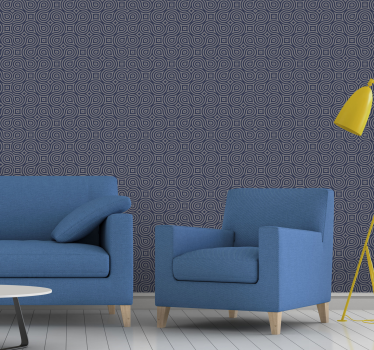 Abstract Tranquility geometric wallpaper - TenStickers
