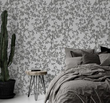minimalistic trees headboard wallpaper - TenStickers