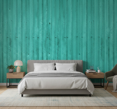 Mint aged metallic texture bedroom wallpaper - TenStickers