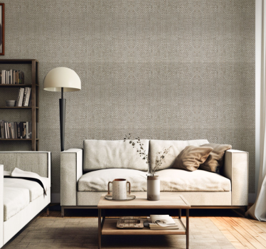 Natural Cloth Texture Efect Wallpaper For Living Room - TenStickers