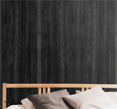 Natural wood panels living room wallpaper - TenStickers
